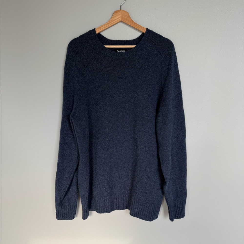 NAADAM Cashmere Blue Crewneck Sweater